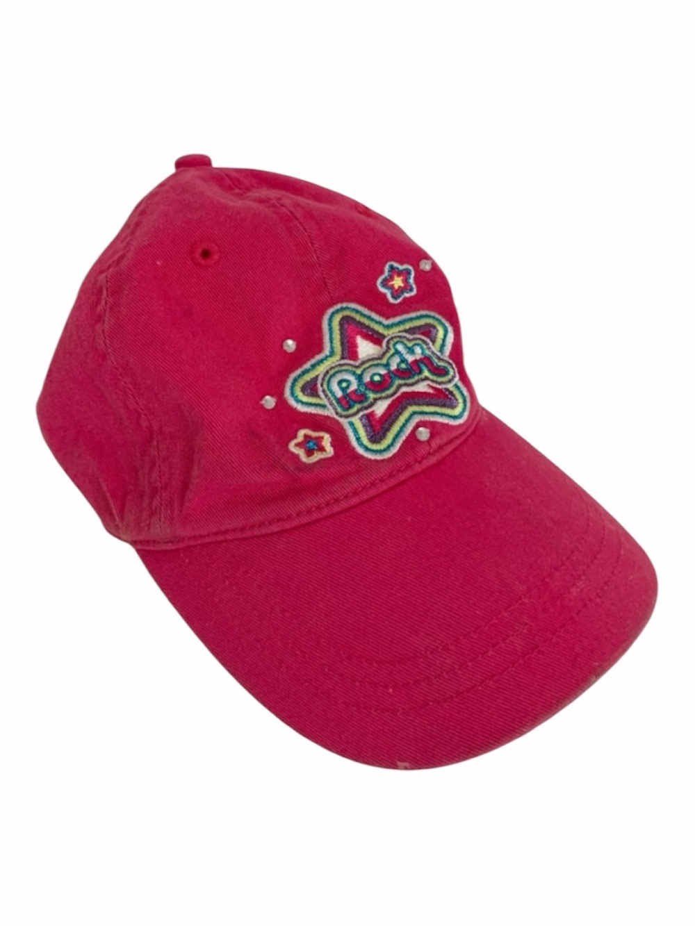Children’s Place Cap Girl 8-14 Pink Rock Star Embroidery Rhinestone Adjustable